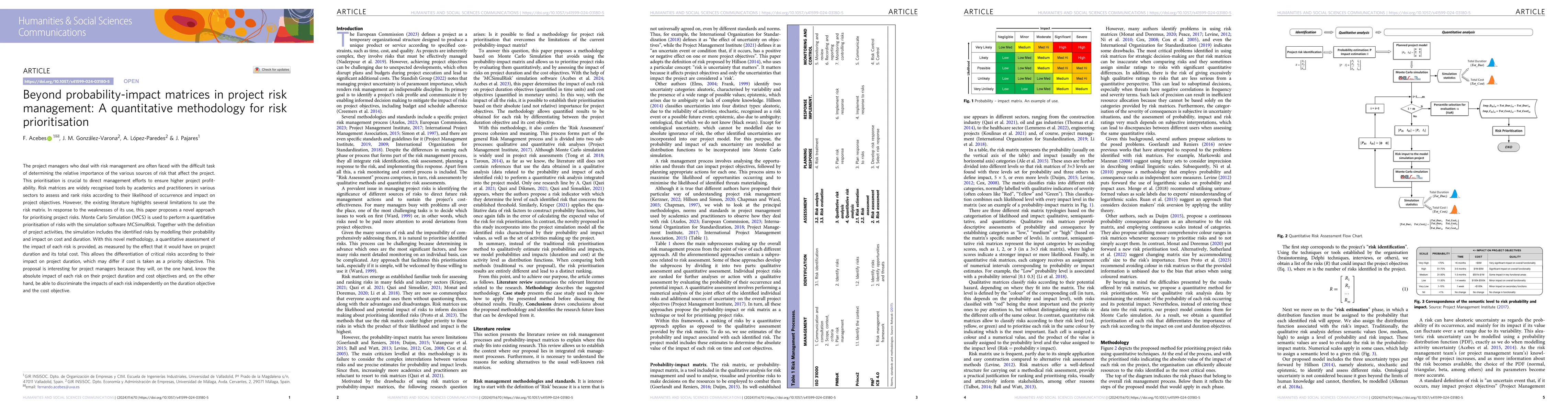 Thumbnail for Beyond probability-impact matrices in project risk management: A
  quantitative methodology for risk prioritisation