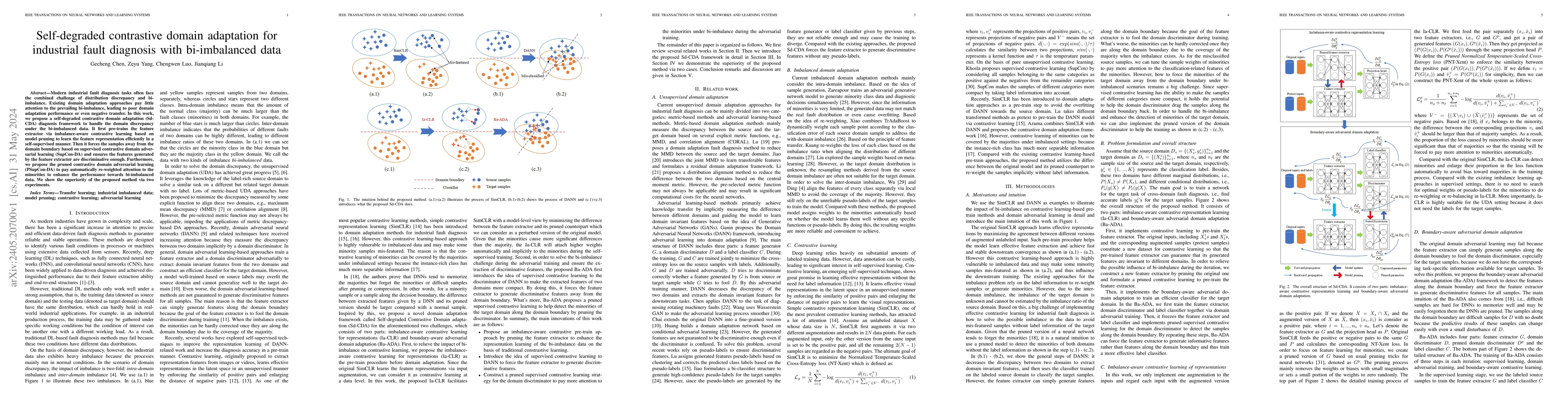 Thumbnail for Self-degraded contrastive domain adaptation for industrial fault
  diagnosis with bi-imbalanced data