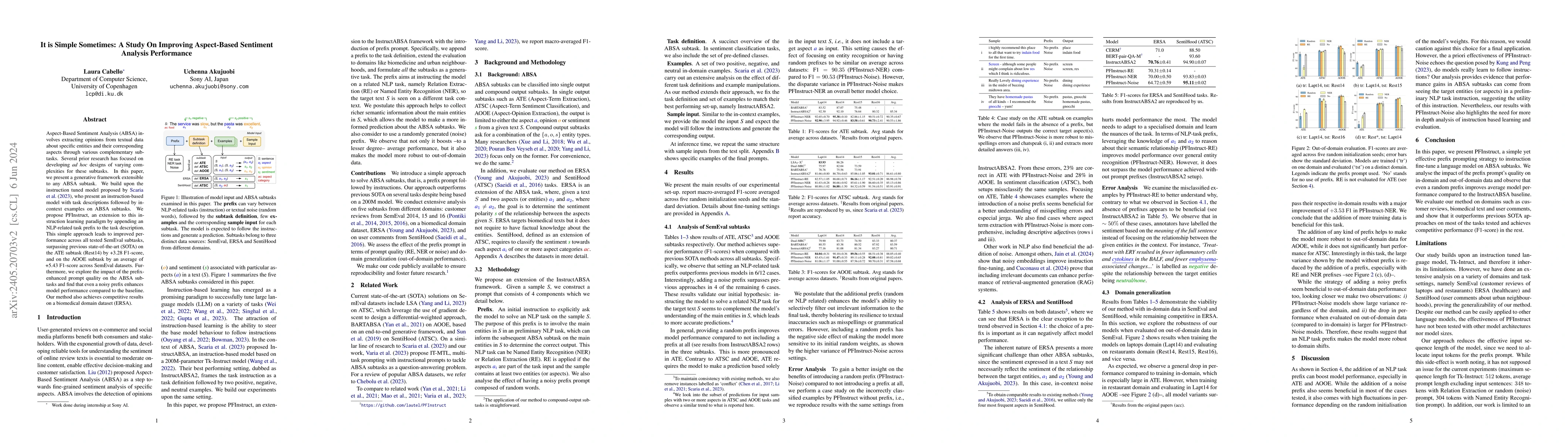 Thumbnail for It is Simple Sometimes: A Study On Improving Aspect-Based Sentiment
  Analysis Performance