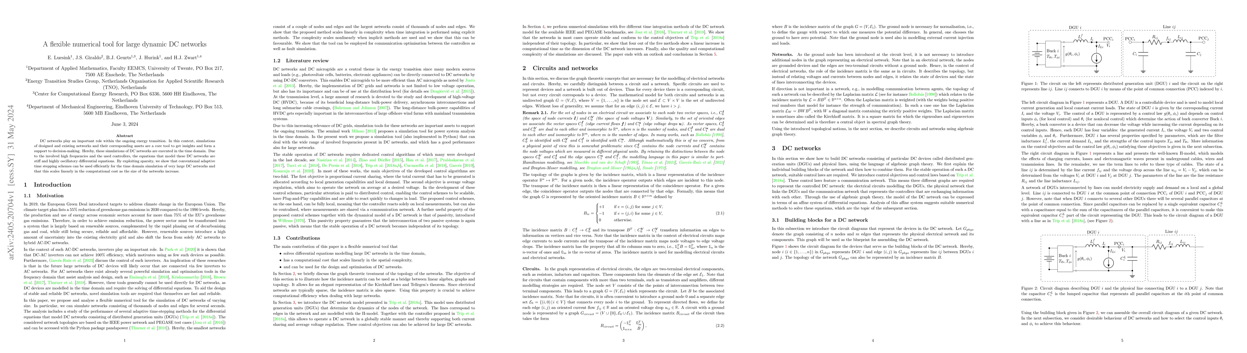 Thumbnail for A flexible numerical tool for large dynamic DC networks