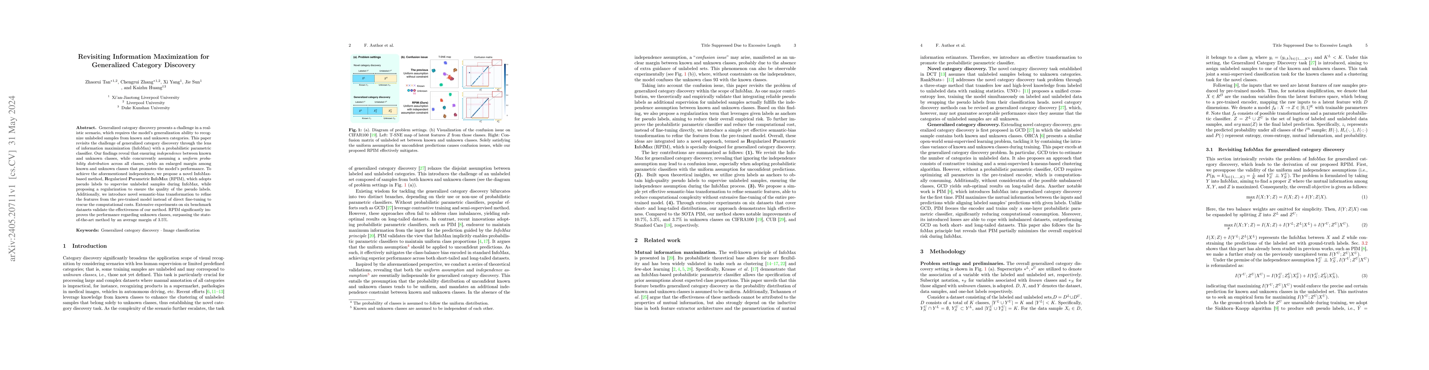 Thumbnail for Revisiting Mutual Information Maximization for Generalized Category
  Discovery