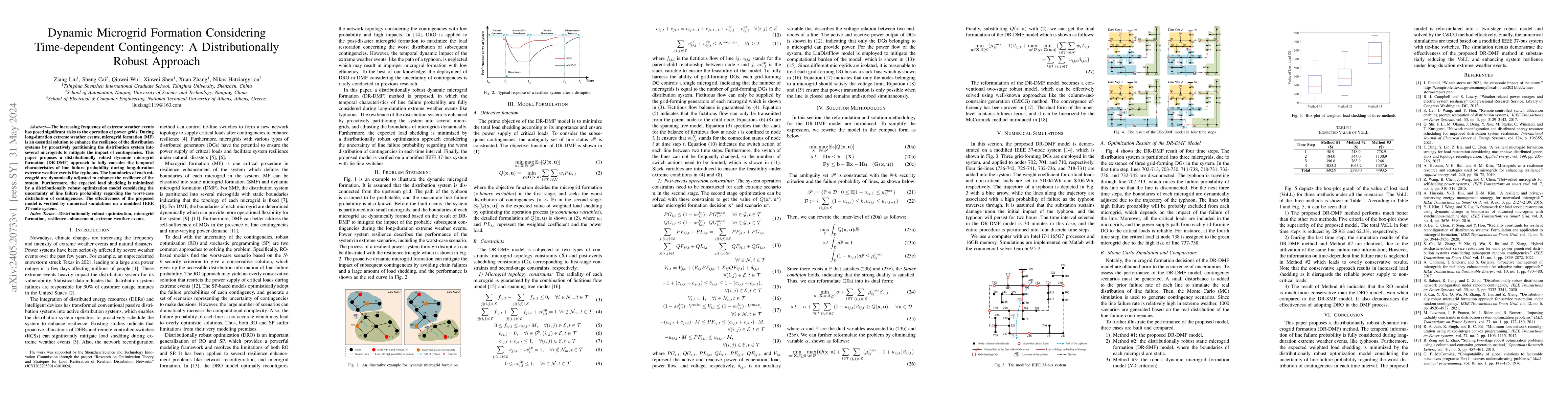 Thumbnail for Dynamic Microgrid Formation Considering Time-dependent Contingency: A
  Distributionally Robust Approach
