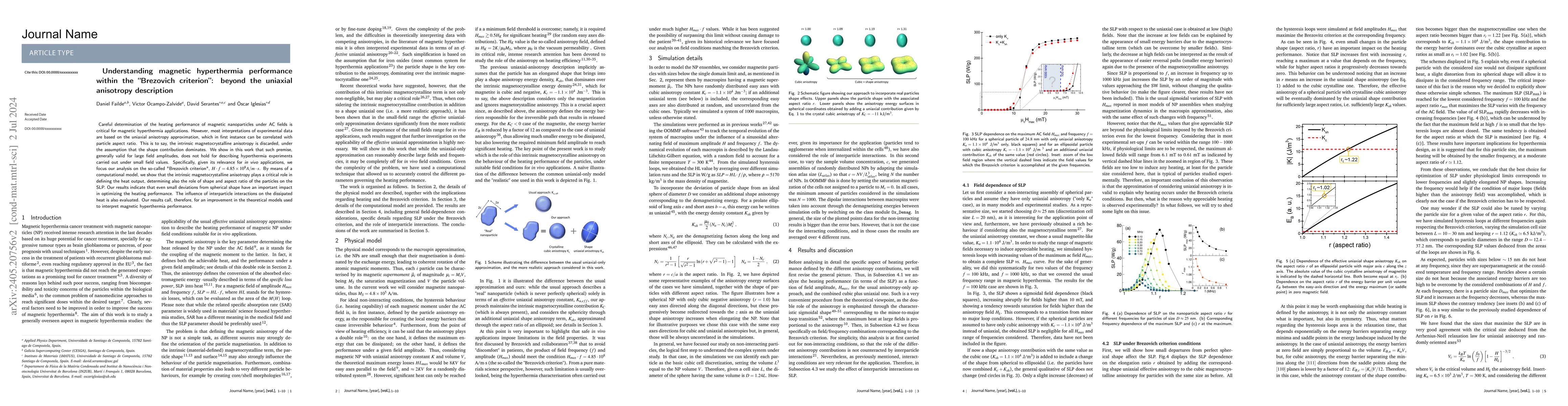 Thumbnail for Understanding magnetic hyperthermia performance within the "Brezovich
  criterion": beyond the uniaxial anisotropy description