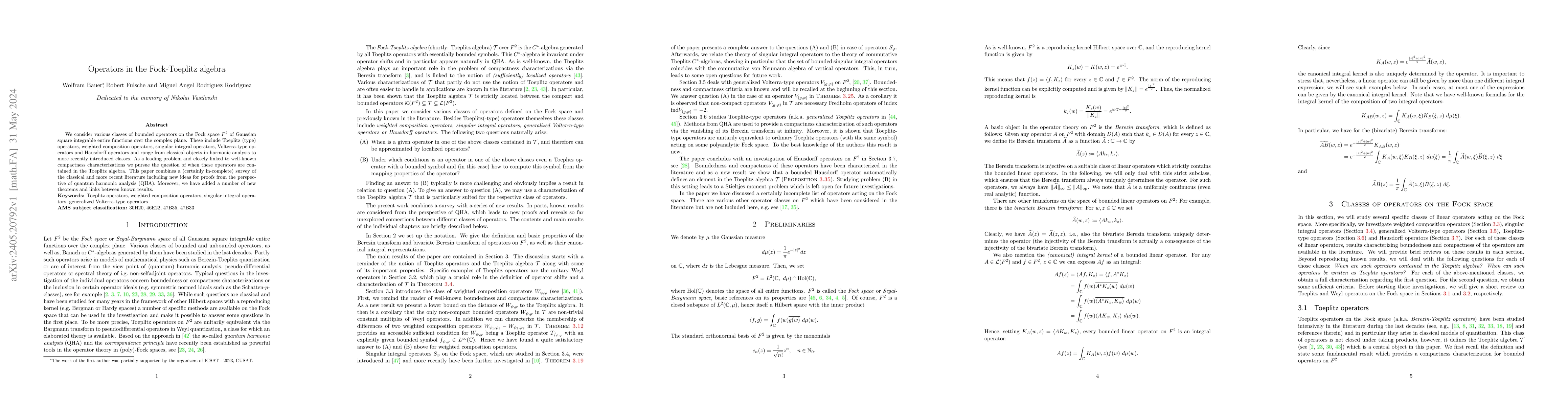Thumbnail for Operators in the Fock-Toeplitz algebra