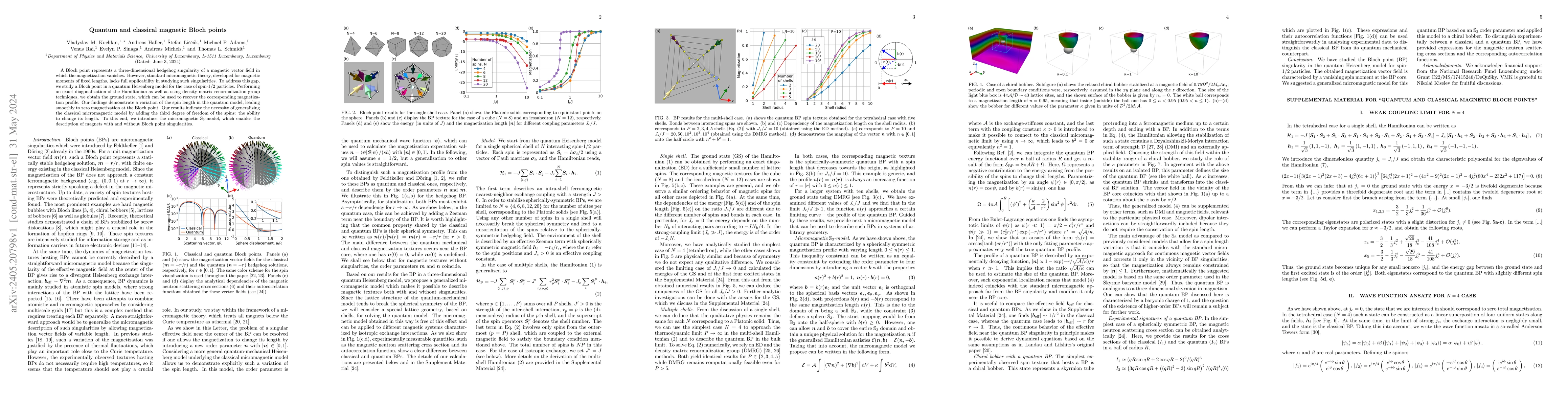 Thumbnail for Quantum and classical magnetic Bloch points