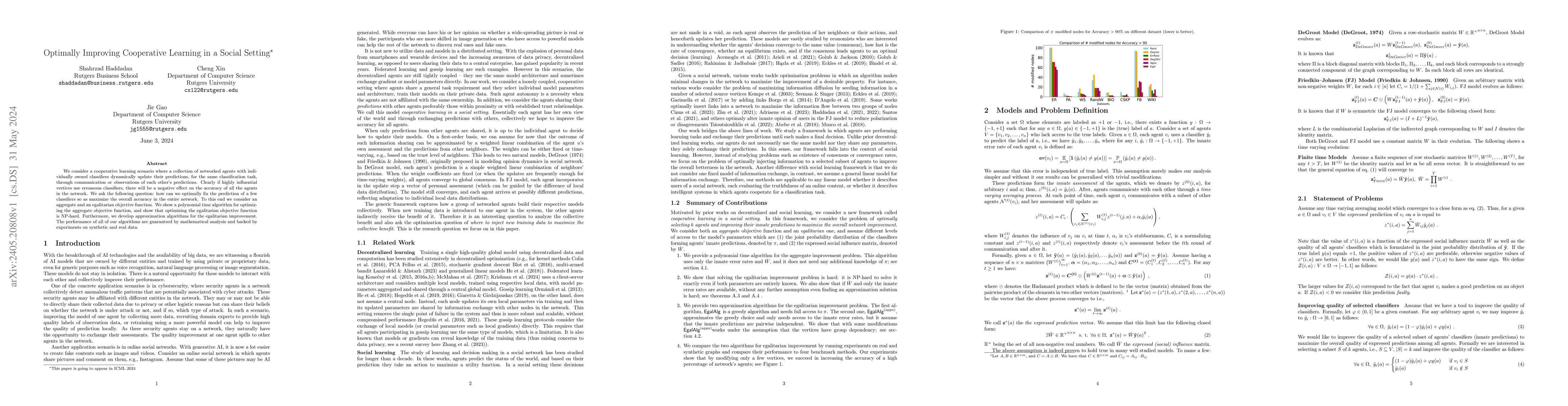 Thumbnail for Optimally Improving Cooperative Learning in a Social Setting