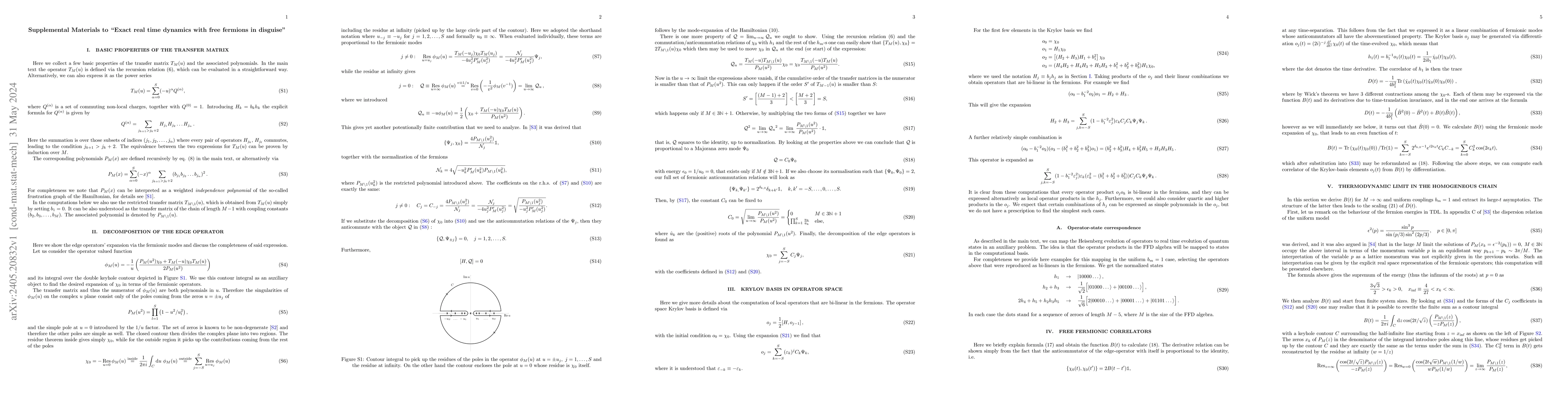 Thumbnail for Exact real time dynamics with free fermions in disguise