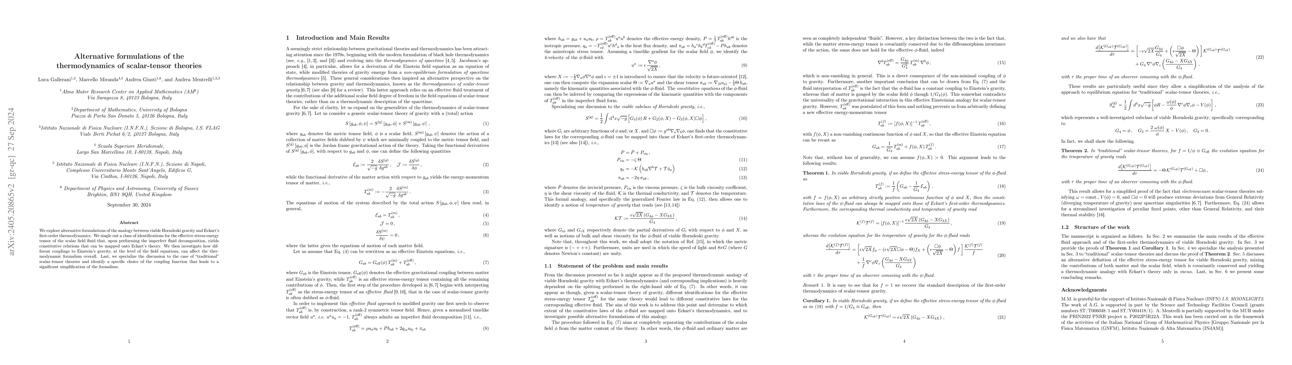 Thumbnail for On alternative formulations of the thermodynamics of scalar-tensor
  theories