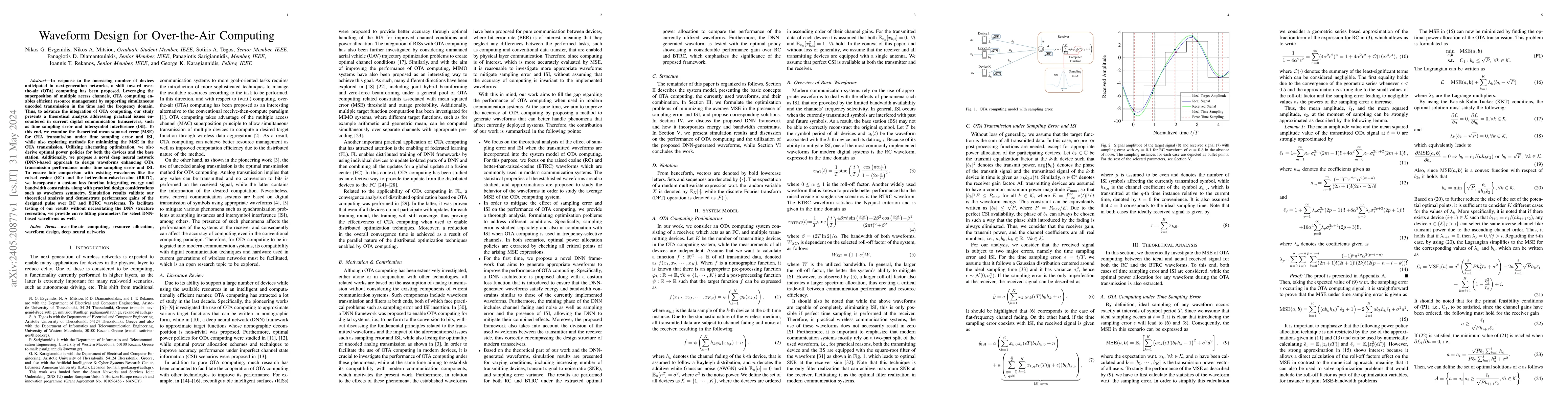 Thumbnail for Waveform Design for Over-the-Air Computing