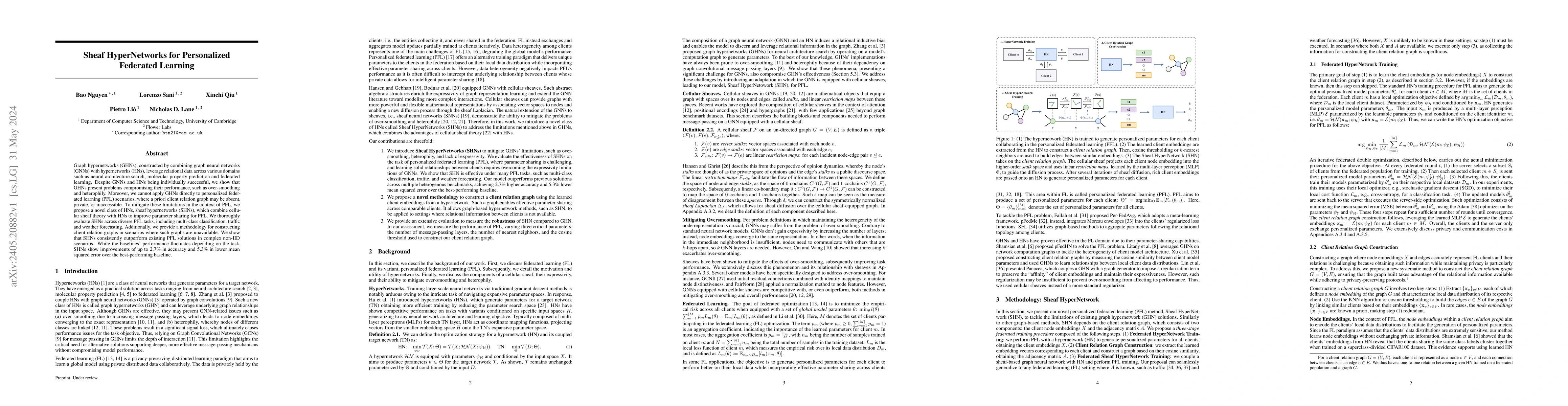 Thumbnail for Sheaf HyperNetworks for Personalized Federated Learning