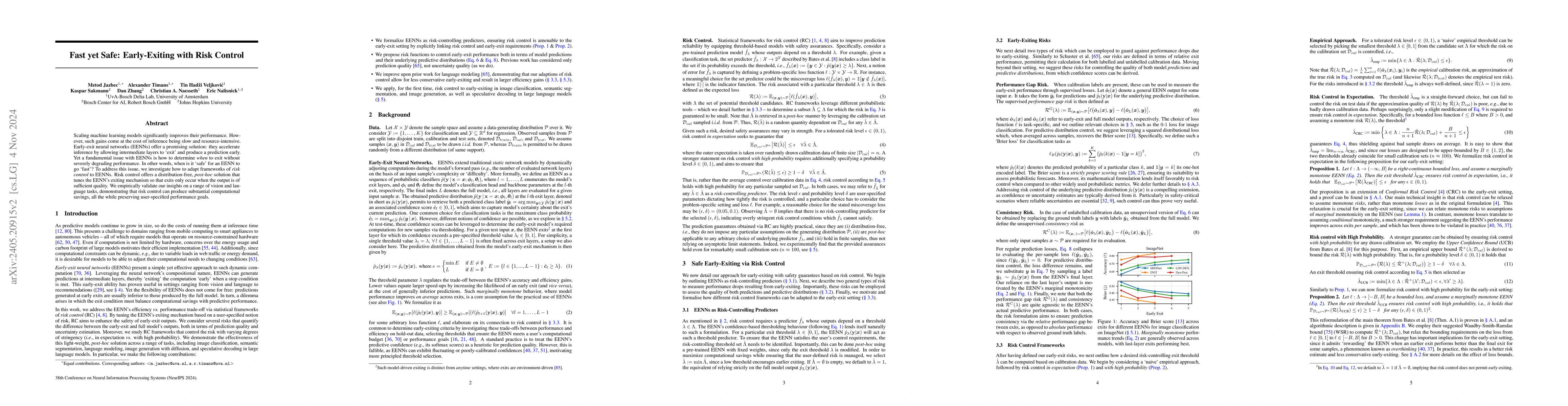 Thumbnail for Fast yet Safe: Early-Exiting with Risk Control