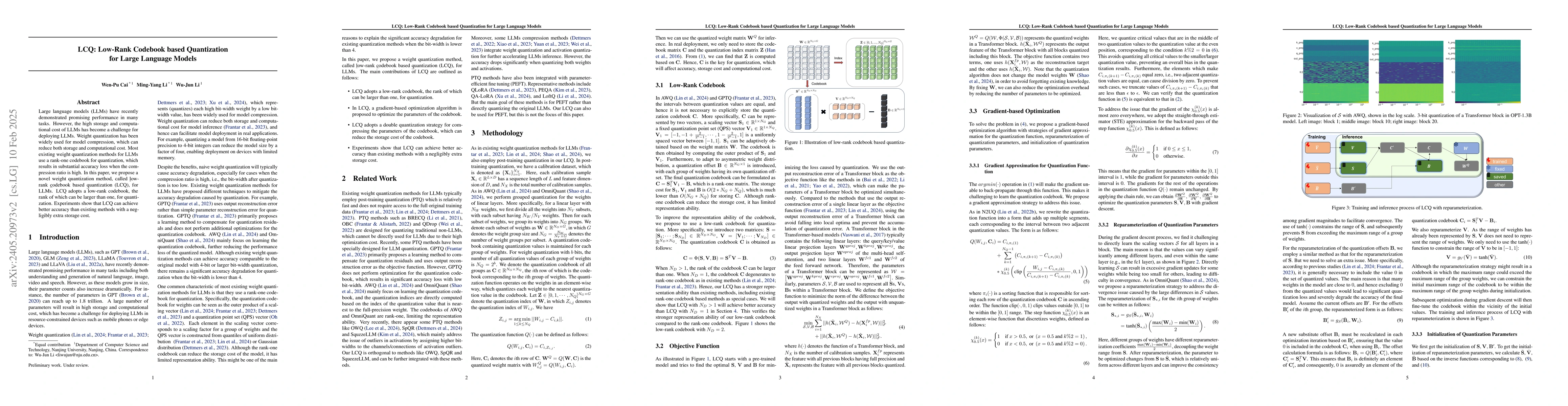 Thumbnail for LCQ: Low-Rank Codebook based Quantization for Large Language Models