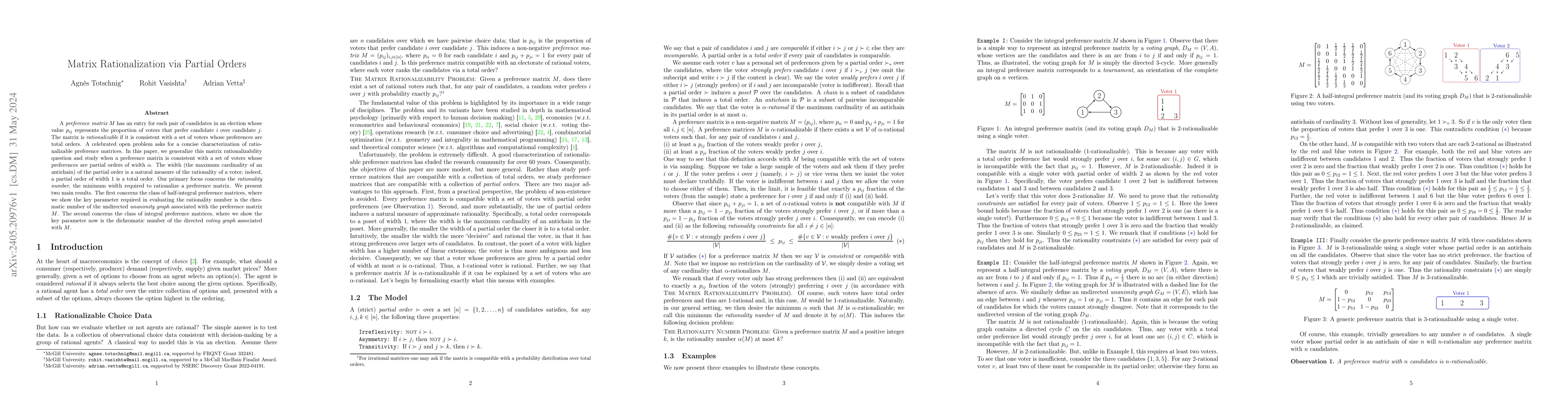 Thumbnail for Matrix Rationalization via Partial Orders
