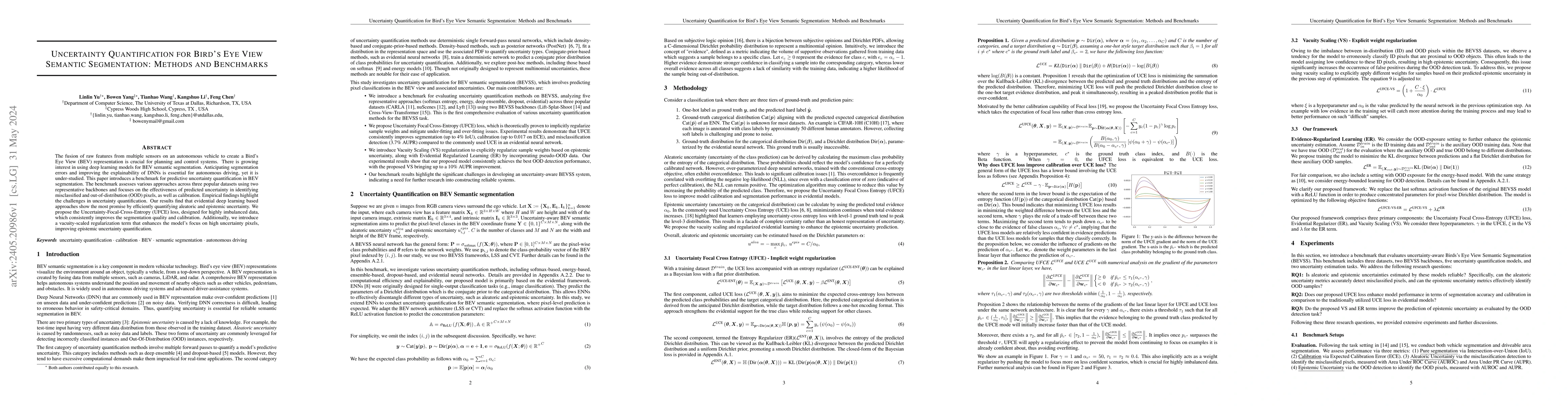 Thumbnail for Uncertainty Quantification for Bird's Eye View Semantic Segmentation:
  Methods and Benchmarks