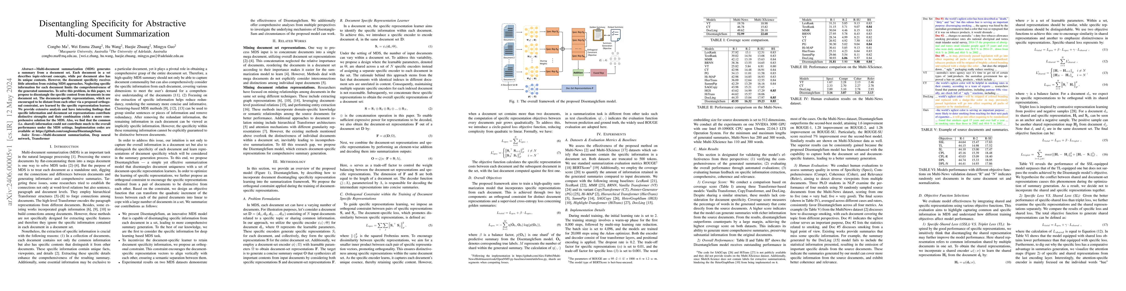 Thumbnail for Disentangling Specificity for Abstractive Multi-document Summarization