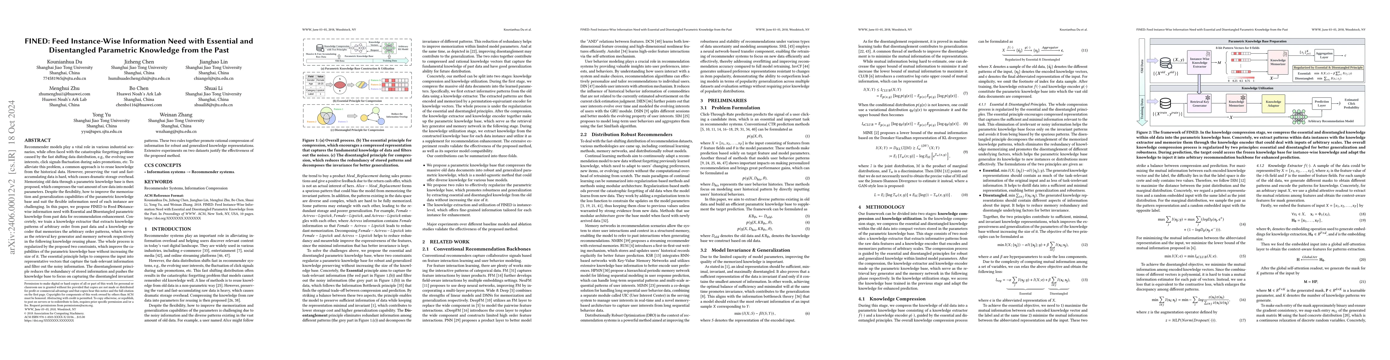 Thumbnail for Extracting Essential and Disentangled Knowledge for Recommendation
  Enhancement