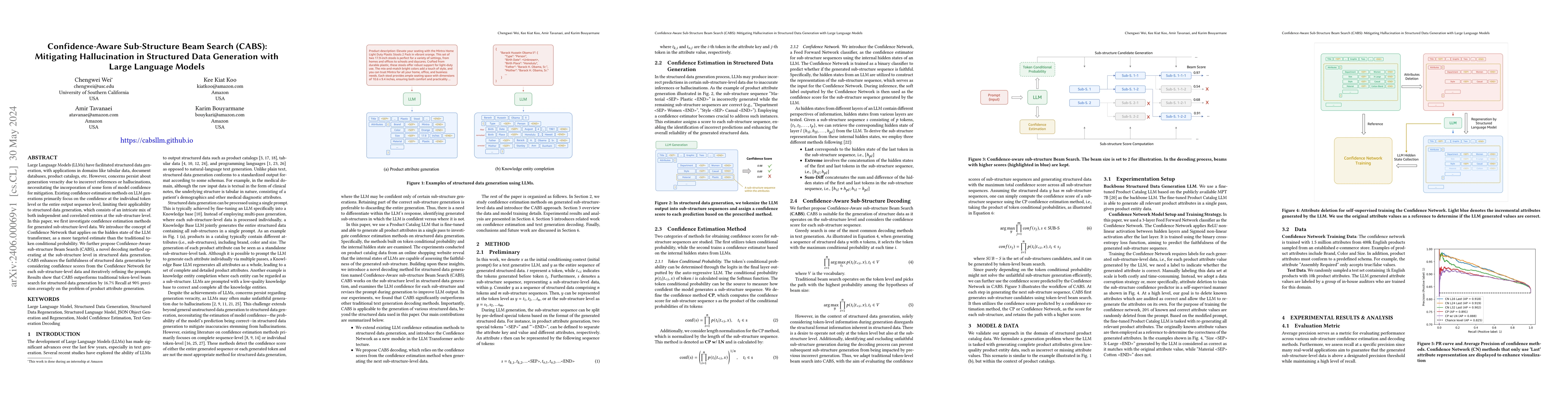 Thumbnail for Confidence-Aware Sub-Structure Beam Search (CABS): Mitigating
  Hallucination in Structured Data Generation with Large Language Models