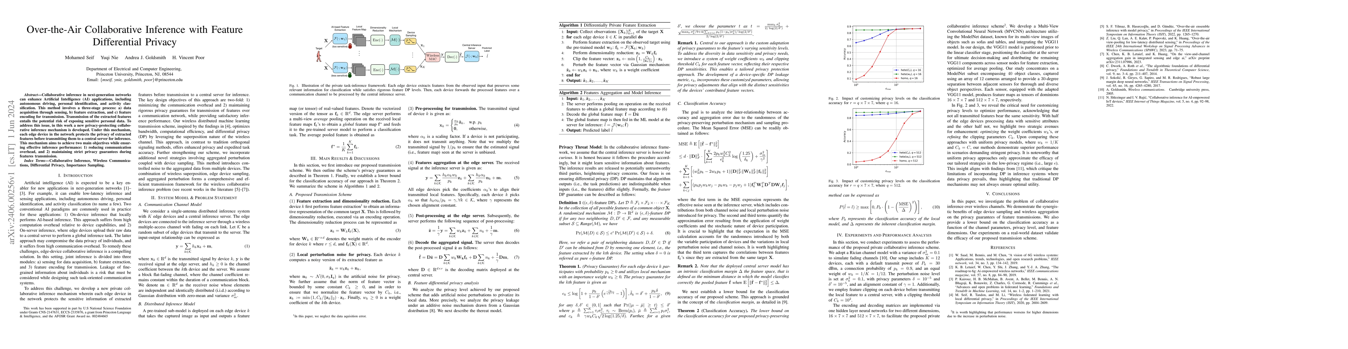 Thumbnail for Over-the-Air Collaborative Inference with Feature Differential Privacy