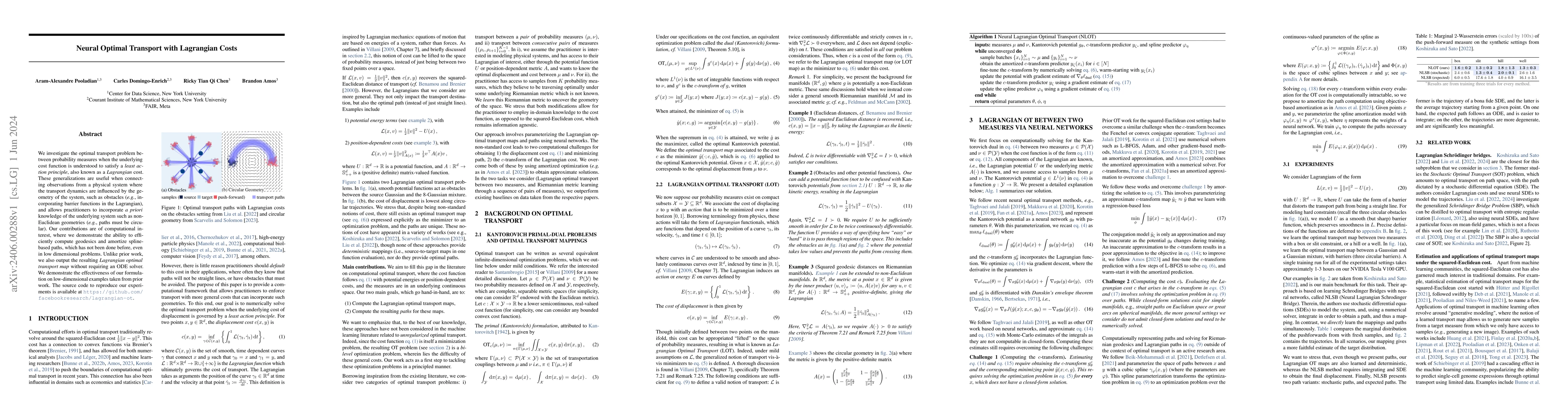 Thumbnail for Neural Optimal Transport with Lagrangian Costs