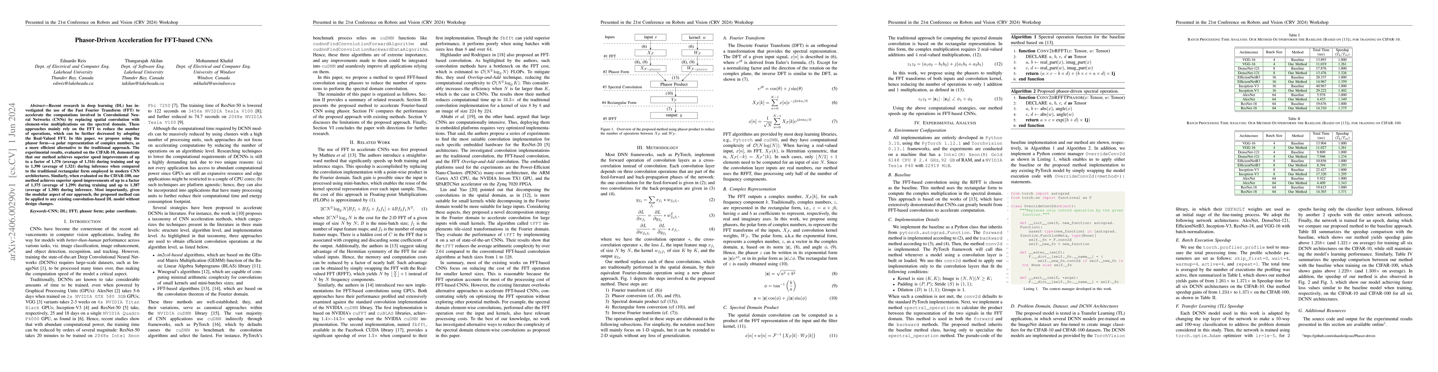 Thumbnail for Phasor-Driven Acceleration for FFT-based CNNs
