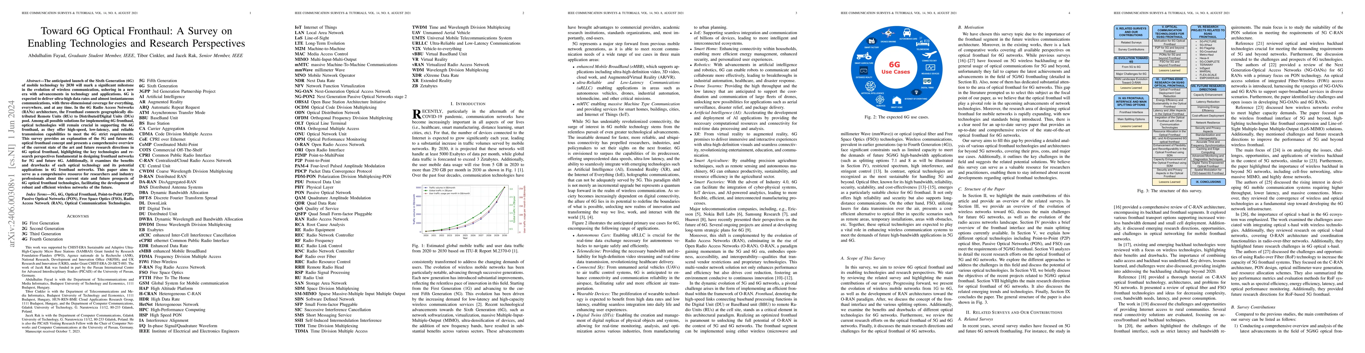 Thumbnail for Toward 6G Optical Fronthaul: A Survey on Enabling Technologies and
  Research Perspectives