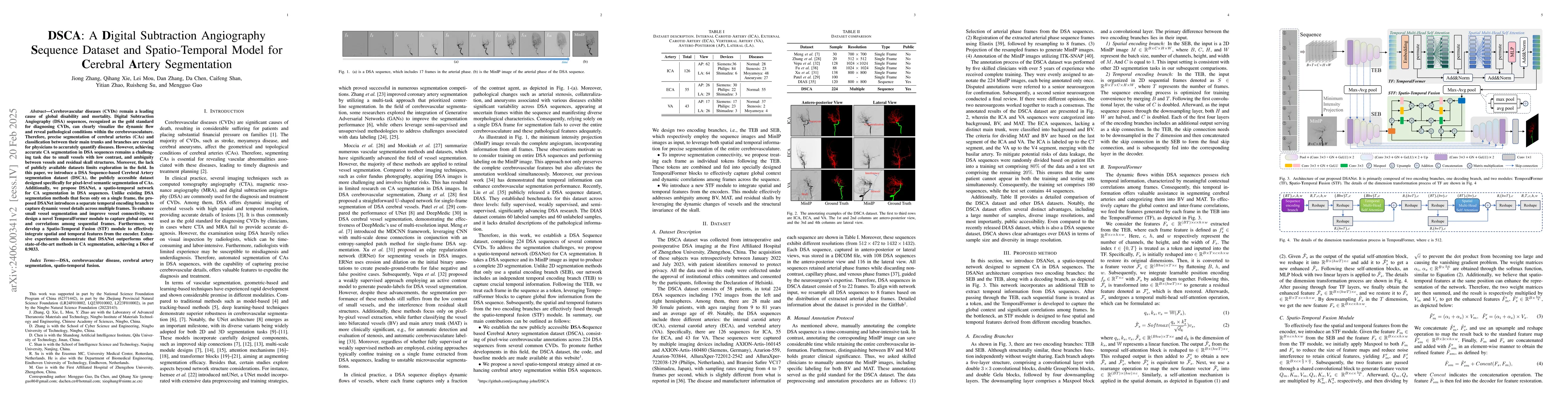 Thumbnail for DSCA: A Digital Subtraction Angiography Sequence Dataset and
  Spatio-Temporal Model for Cerebral Artery Segmentation