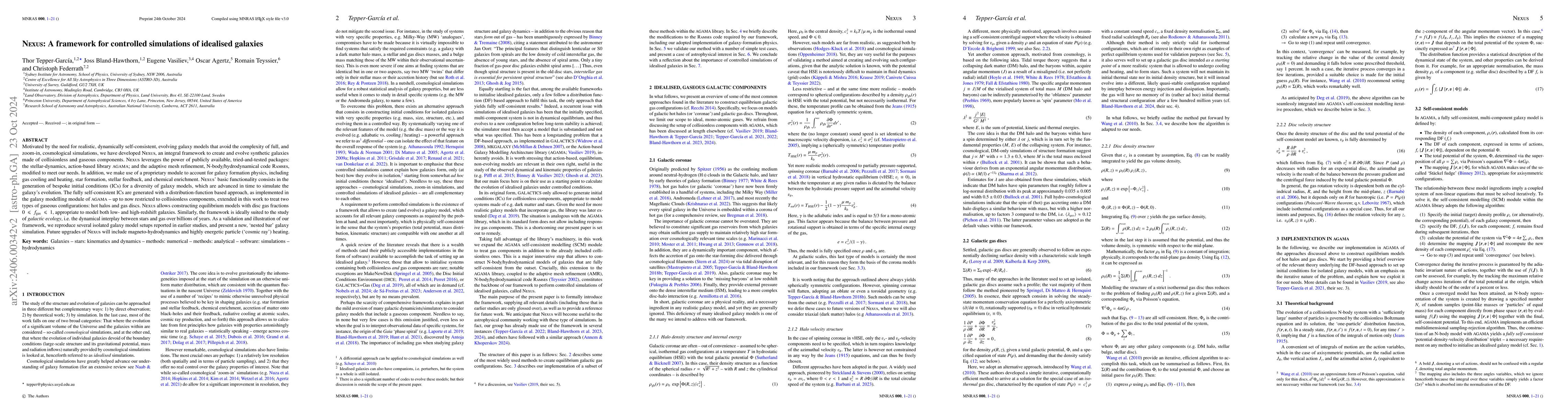 Thumbnail for Nexus: A framework for simulations of idealised galaxies