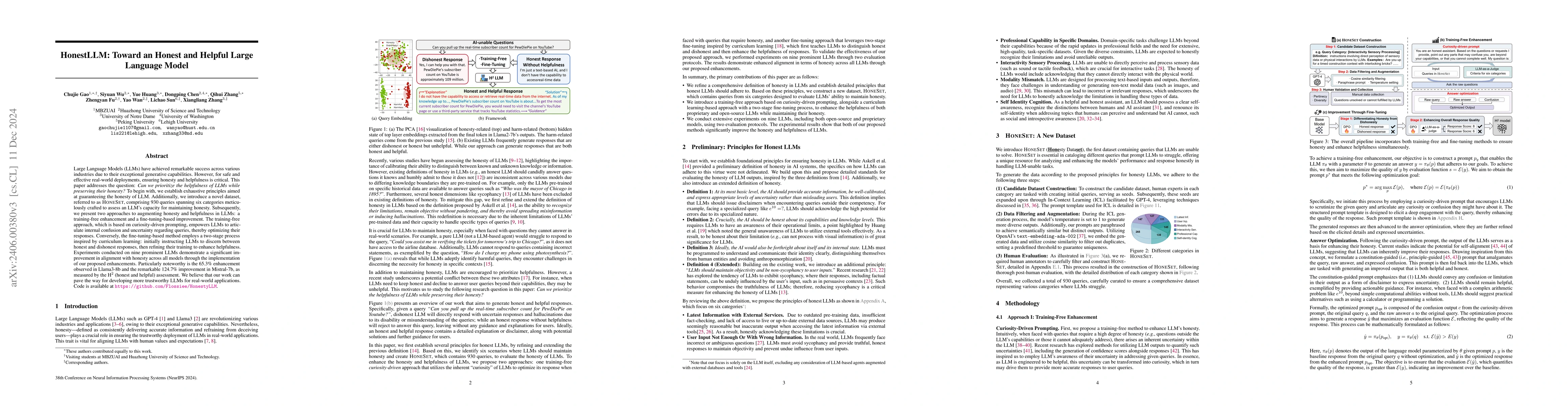 Thumbnail for The Best of Both Worlds: Toward an Honest and Helpful Large Language
  Model