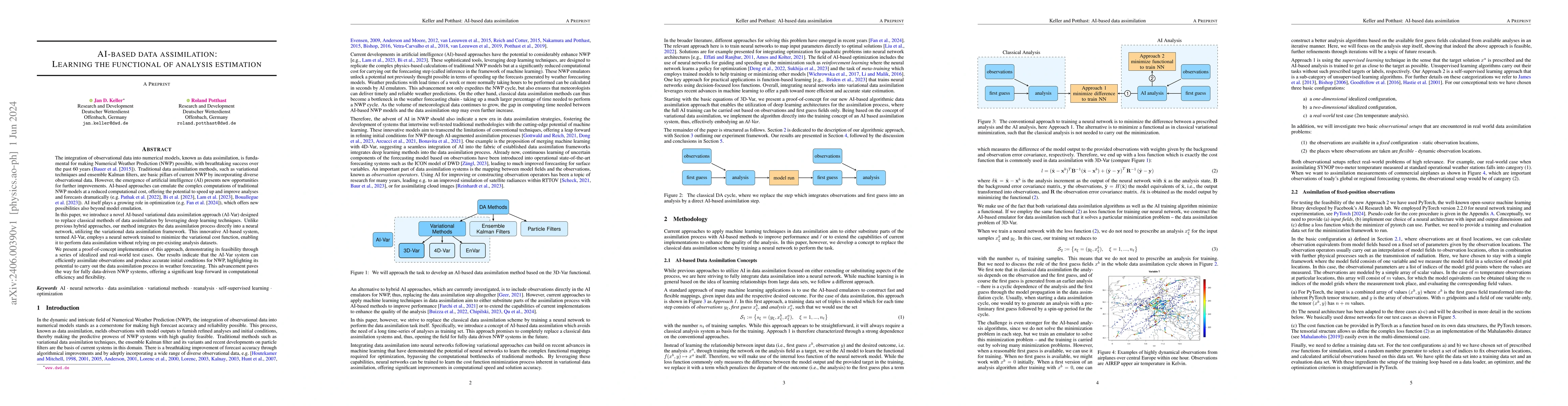 Thumbnail for AI-based data assimilation: Learning the functional of analysis
  estimation