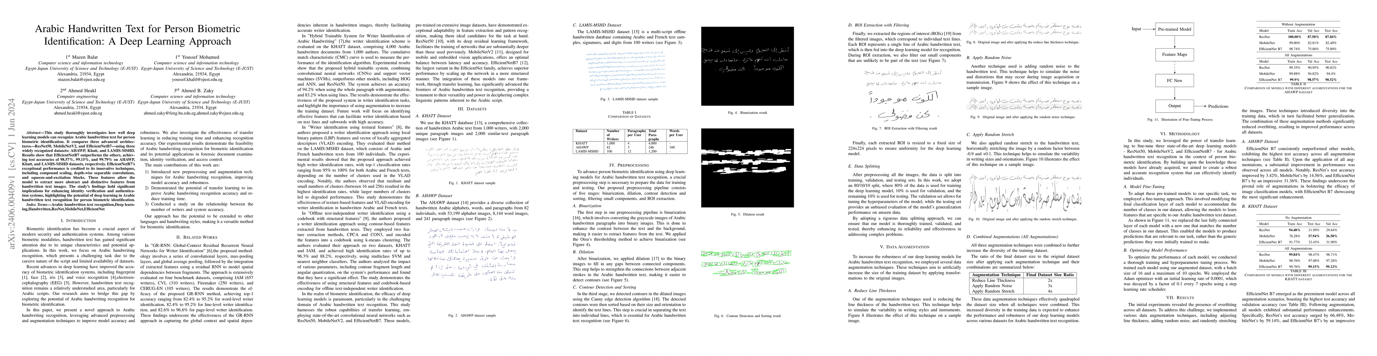 Thumbnail for Arabic Handwritten Text for Person Biometric Identification: A Deep
  Learning Approach