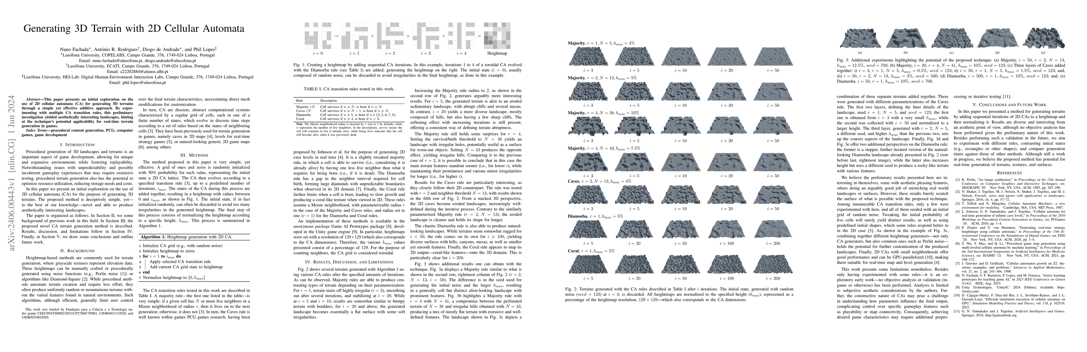 Thumbnail for Generating 3D Terrain with 2D Cellular Automata
