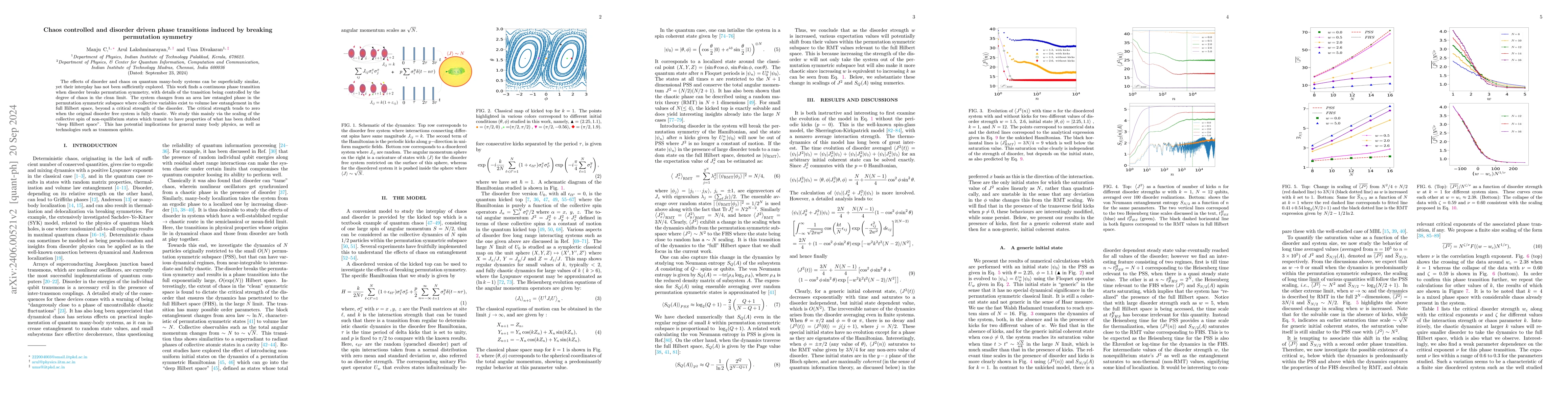 Thumbnail for Chaos controlled and disorder driven phase transitions by breaking
  permutation symmetry