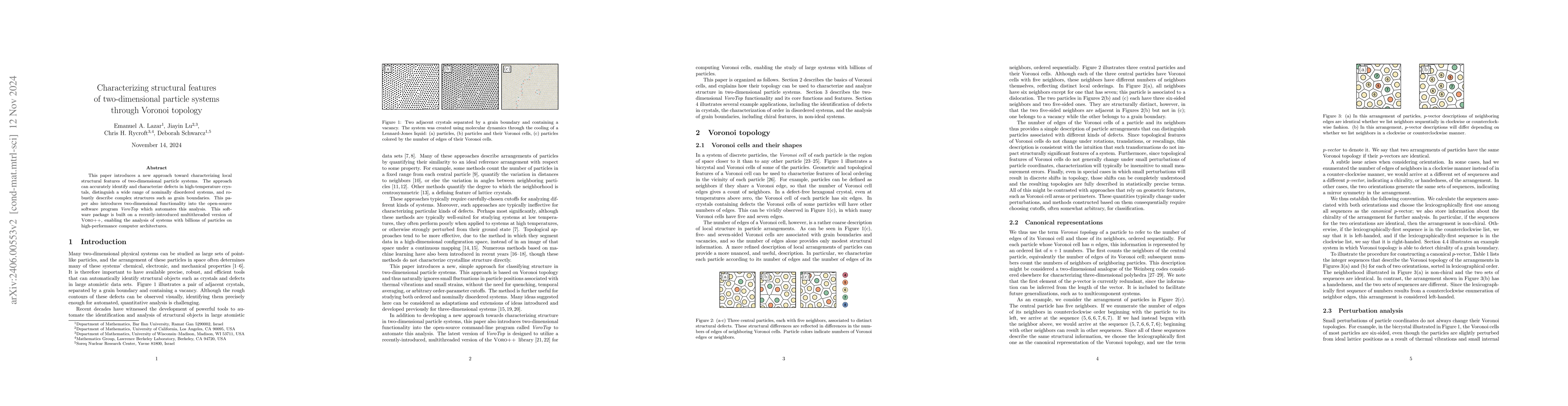 Thumbnail for Voronoi topology in two dimensions: theory, algorithms, and applications