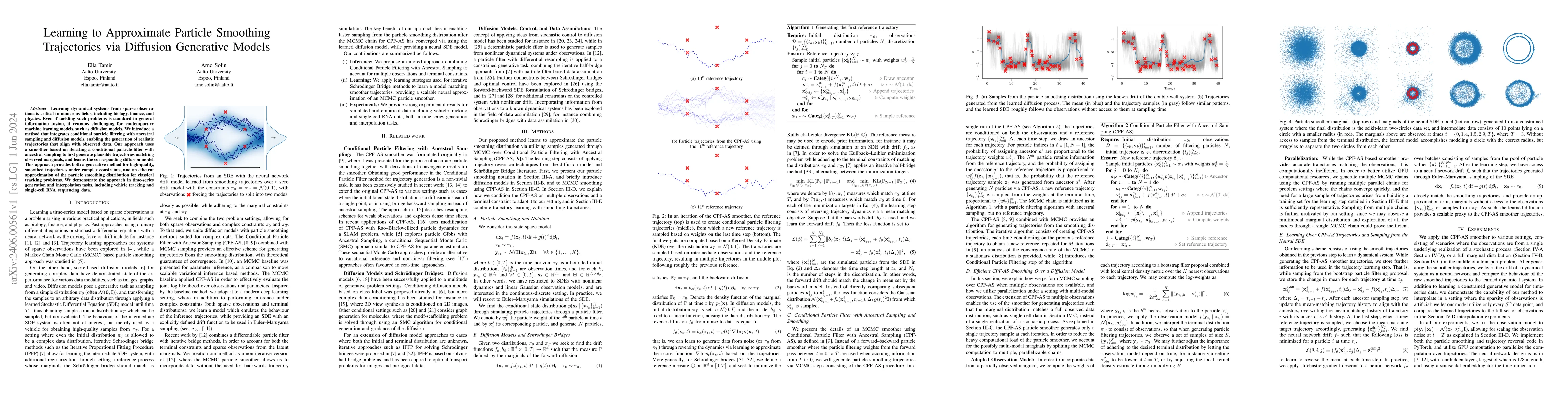 Thumbnail for Learning to Approximate Particle Smoothing Trajectories via Diffusion
  Generative Models