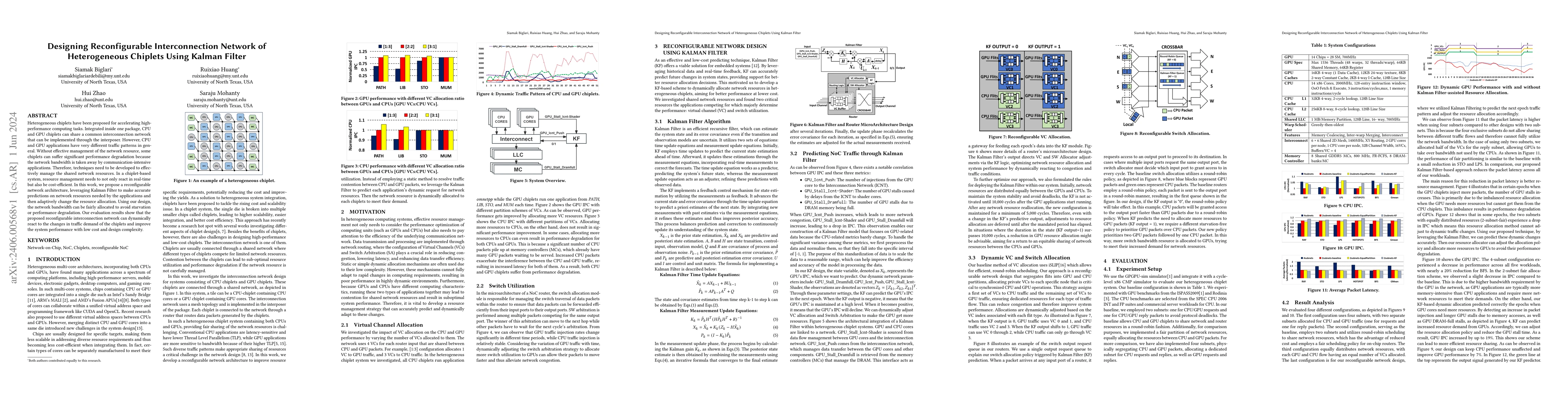 Thumbnail for Designing Reconfigurable Interconnection Network of Heterogeneous
  Chiplets Using Kalman Filter