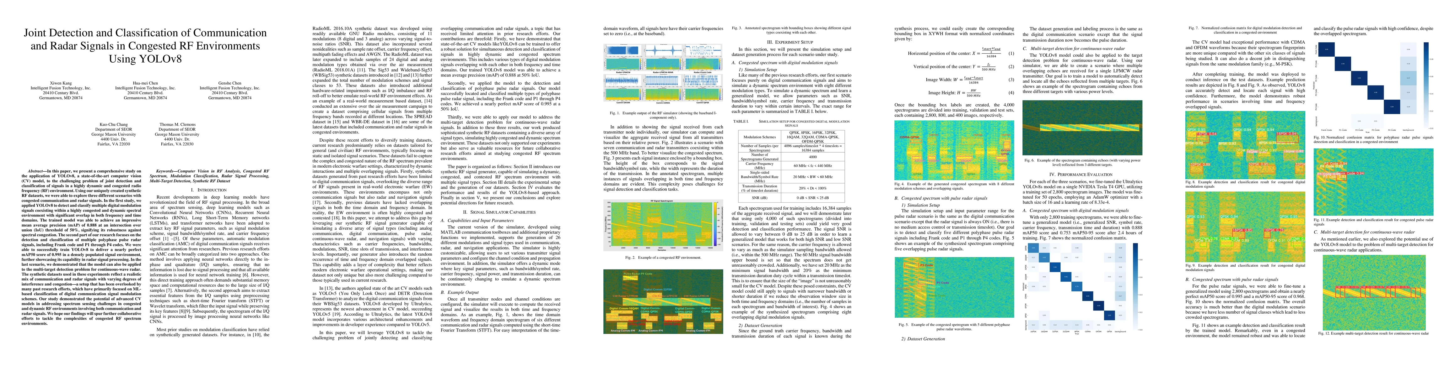 Thumbnail for Joint Detection and Classification of Communication and Radar Signals in
  Congested RF Environments Using YOLOv8