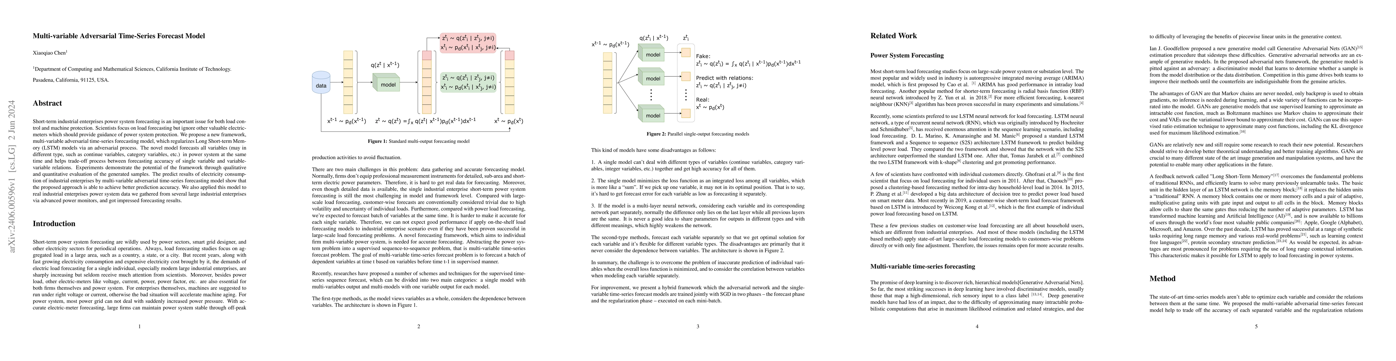 Thumbnail for Multi-variable Adversarial Time-Series Forecast Model