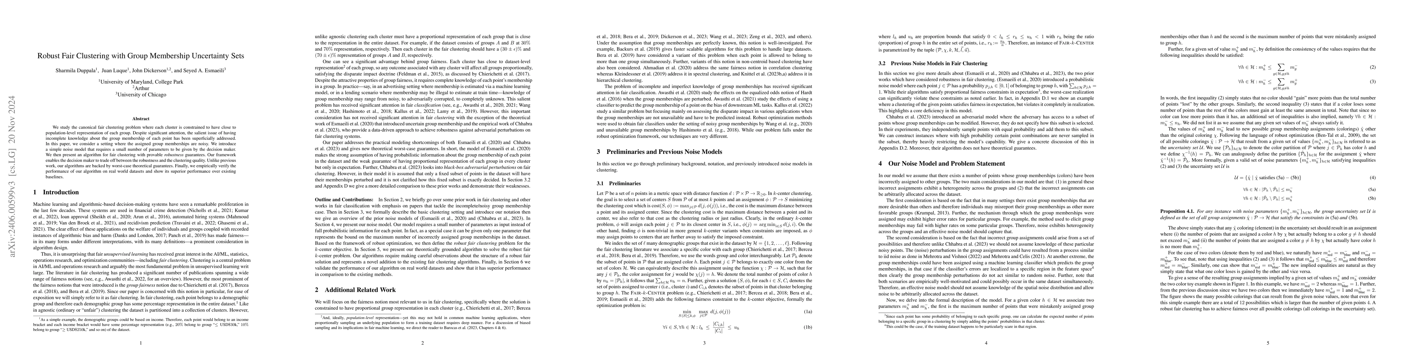 Thumbnail for Robust Fair Clustering with Group Membership Uncertainty Sets