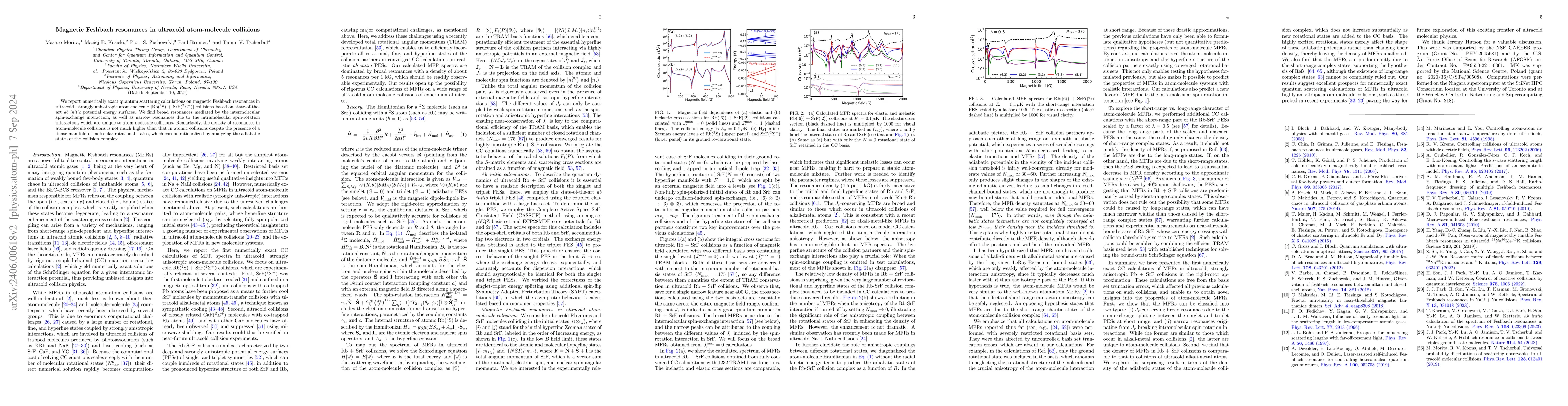 Thumbnail for Magnetic Feshbach resonances in ultracold atom-molecule collisions