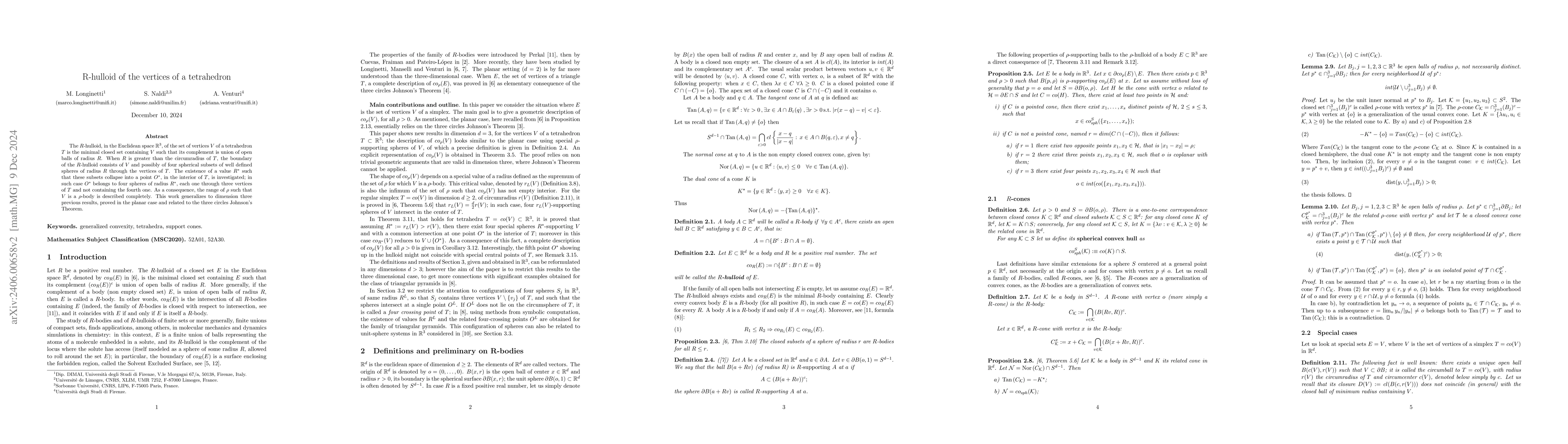 Thumbnail for R-hulloid of the vertices of a tetrahedron