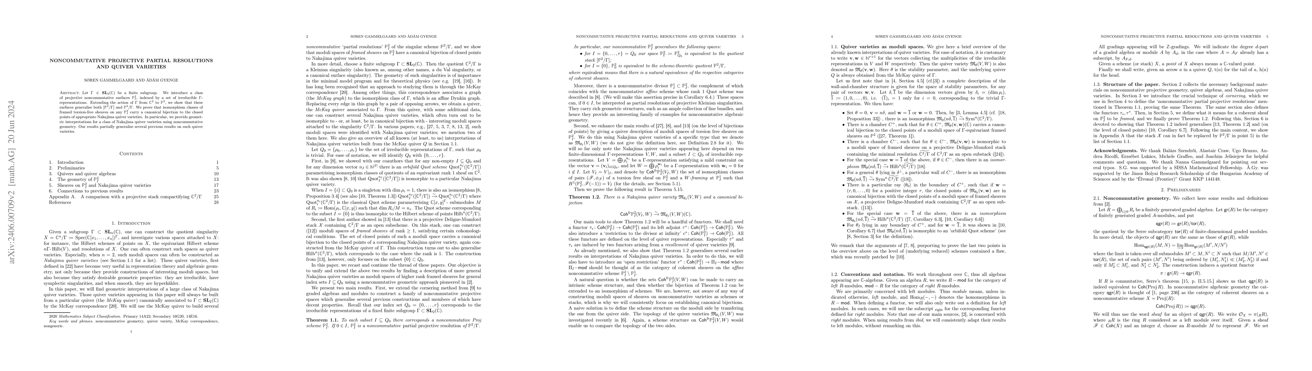 Thumbnail for Noncommutative projective partial resolutions and quiver varieties