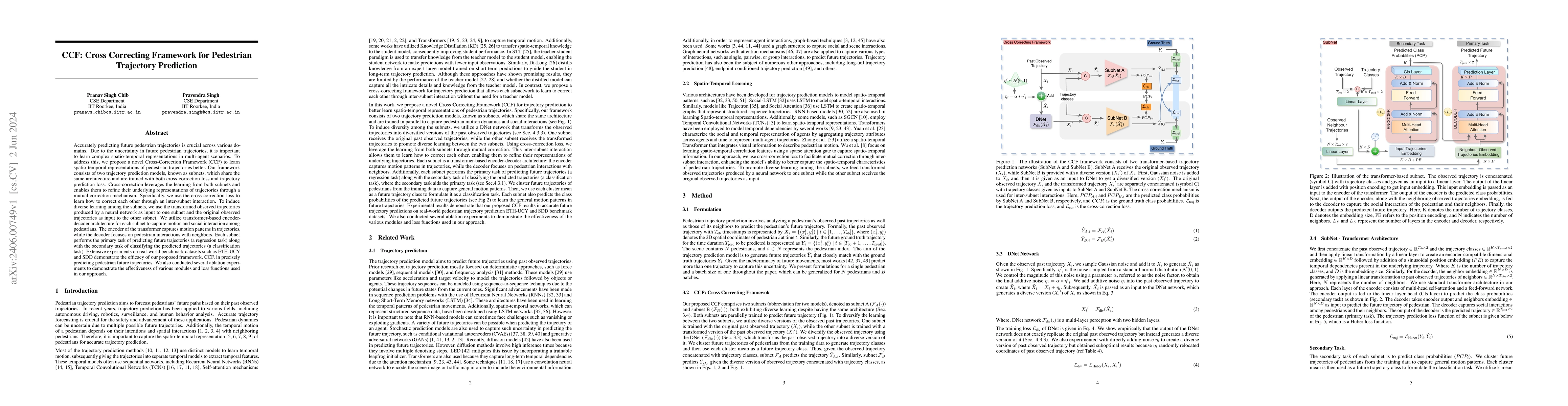 Thumbnail for CCF: Cross Correcting Framework for Pedestrian Trajectory Prediction