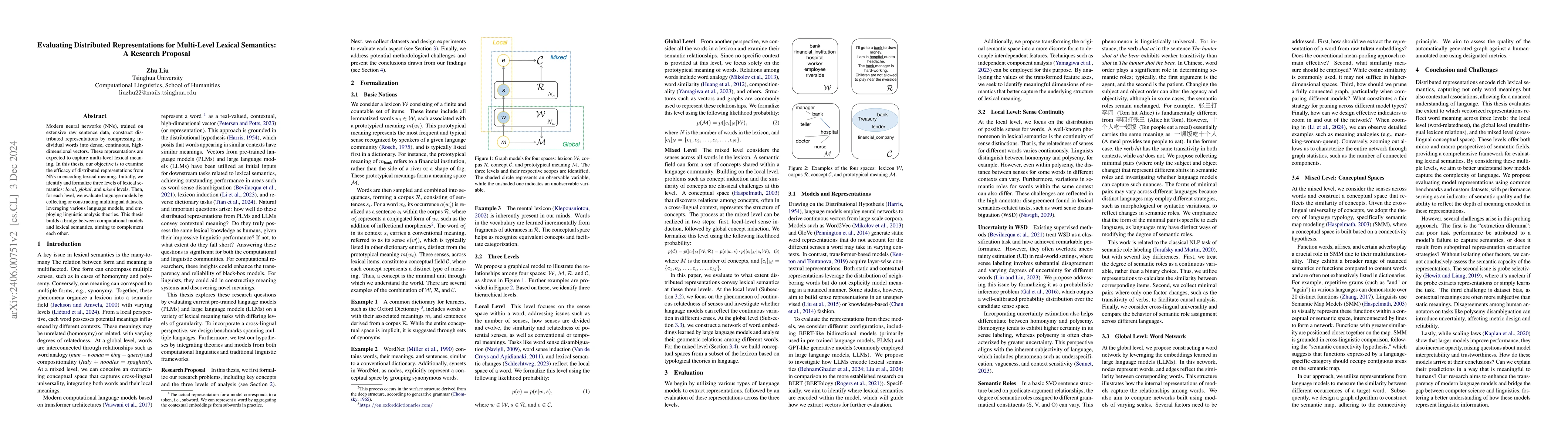 Thumbnail for How well do distributed representations convey contextual lexical
  semantics: a Thesis Proposal