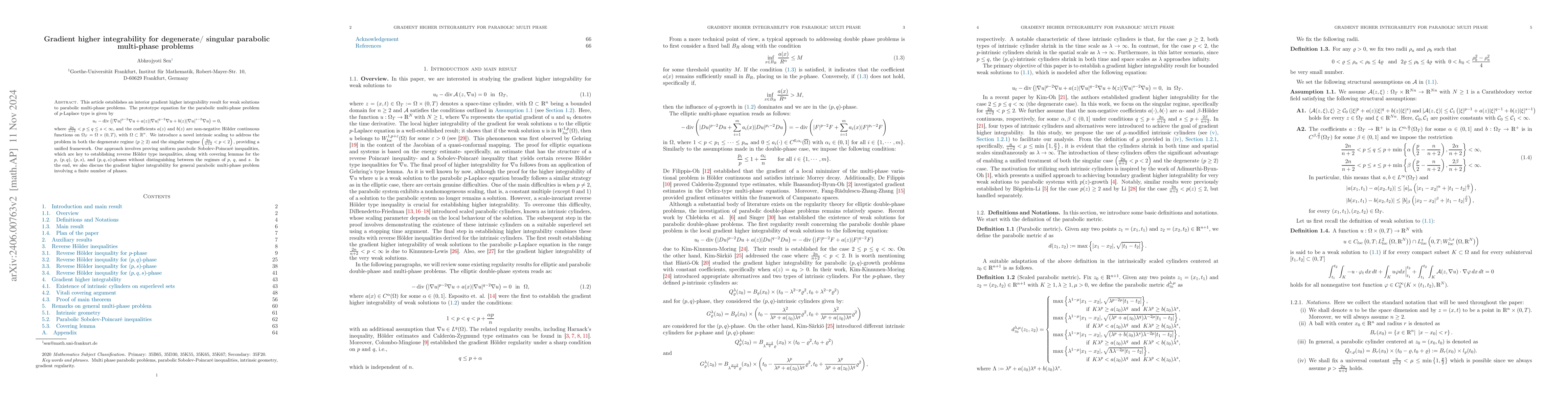 Thumbnail for Gradient higher integrability for degenerate/singular parabolic double
  phase problems