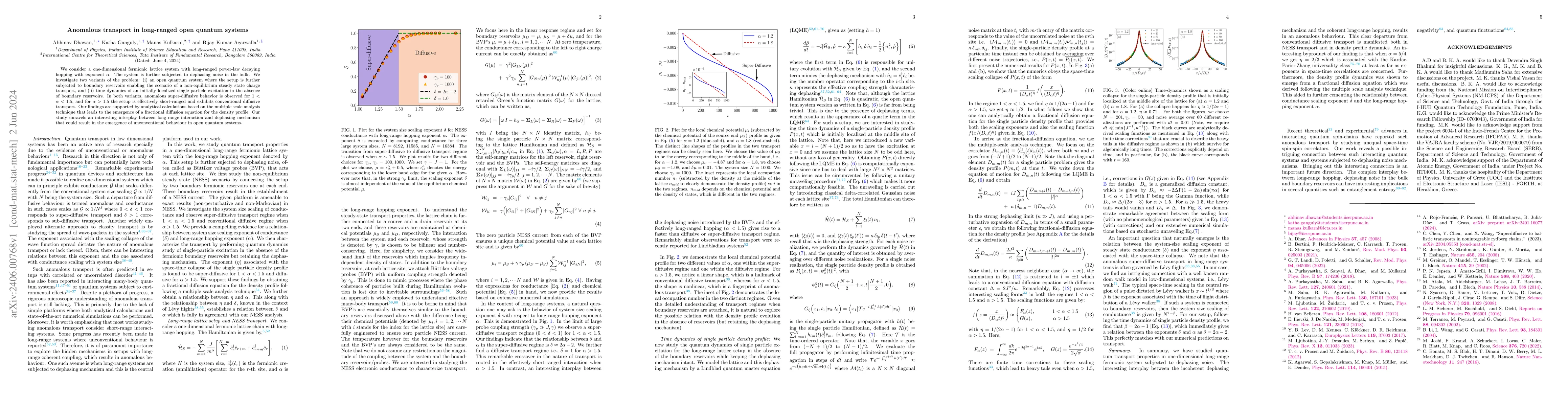Thumbnail for Anomalous transport in long-ranged open quantum systems