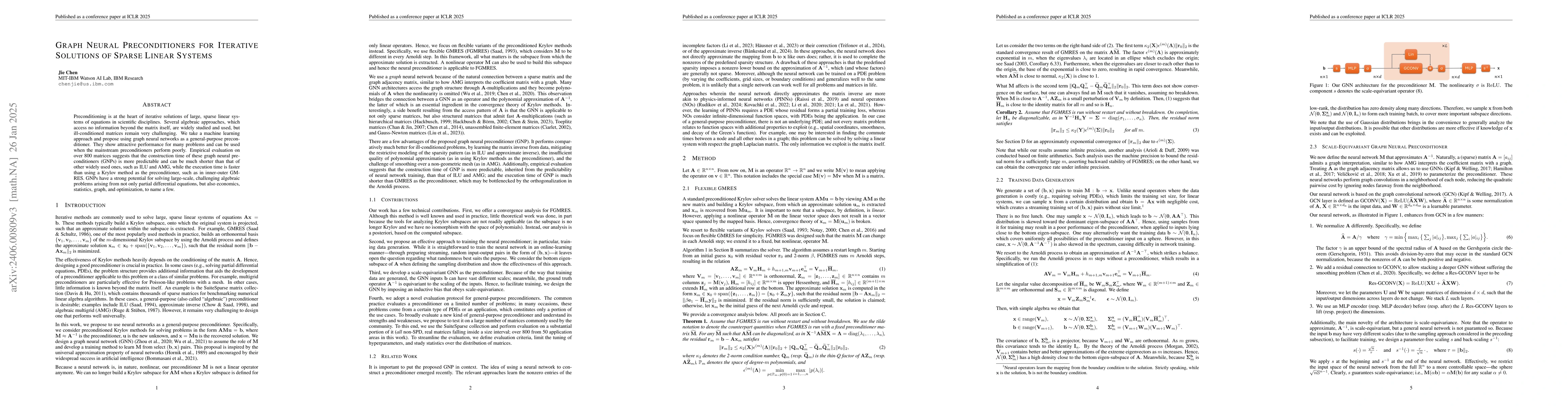Thumbnail for Graph Neural Preconditioners for Iterative Solutions of Sparse Linear
  Systems