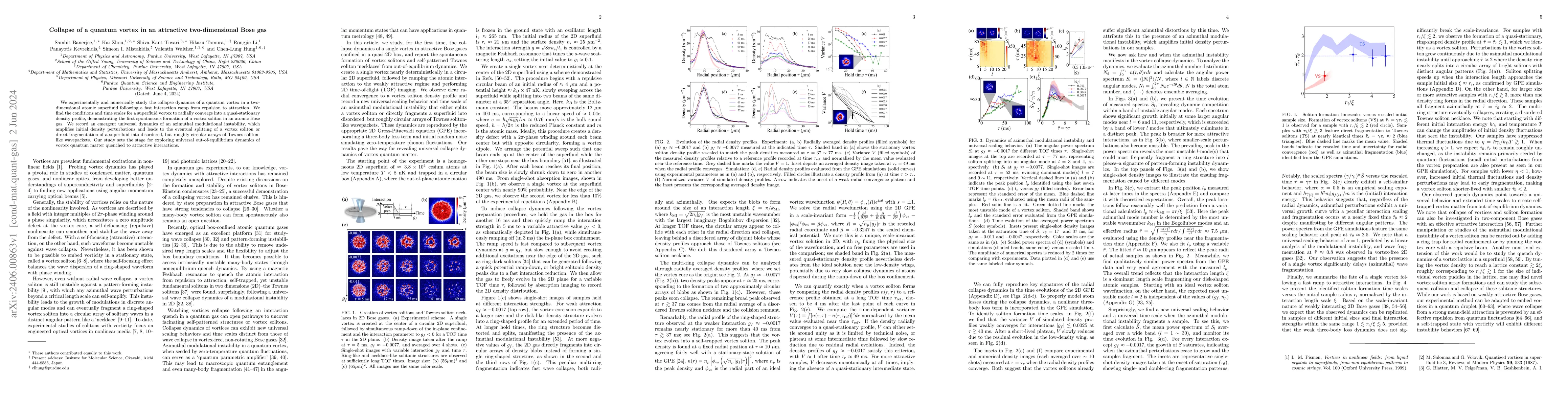 Thumbnail for Collapse of a quantum vortex in an attractive two-dimensional Bose gas