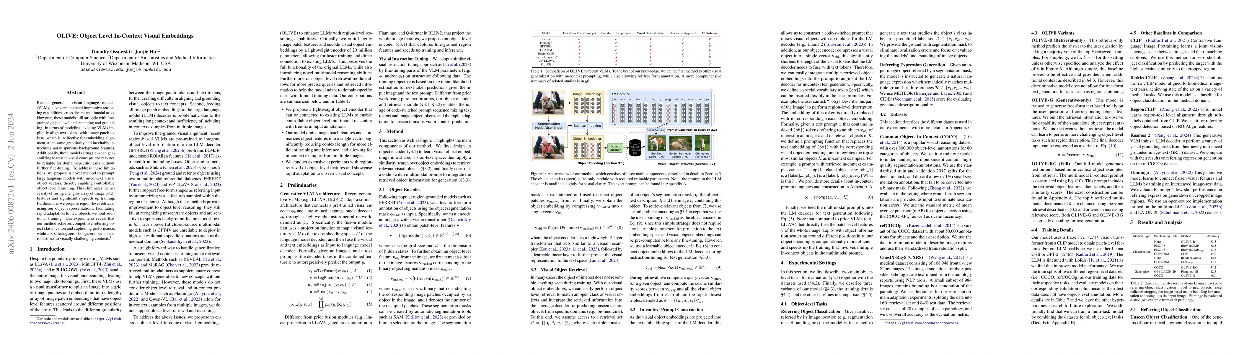 Thumbnail for OLIVE: Object Level In-Context Visual Embeddings