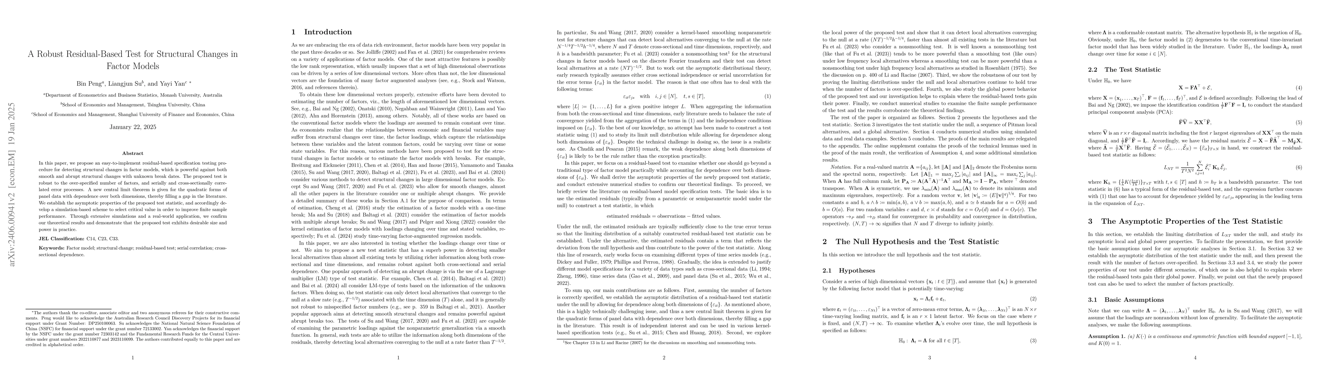 Thumbnail for A Robust Residual-Based Test for Structural Changes in Factor Models