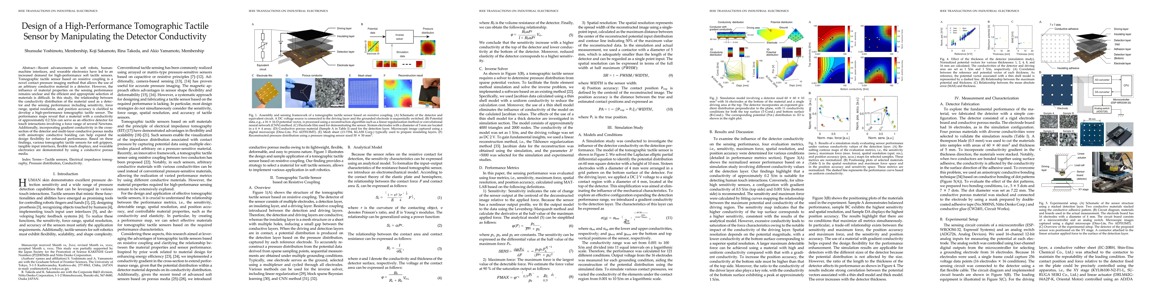 Thumbnail for Design of a High-Performance Tomographic Tactile Sensor by Manipulating
  the Detector Conductivity